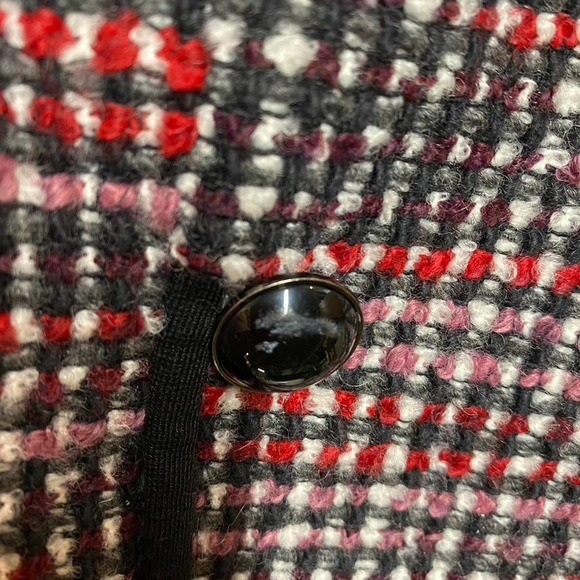 Ann Taylor Loft Womans Tweed Cropped Blazer Jacket Size 10 - Picture 9 of 9